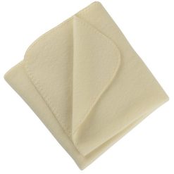 Babyfilt ullfleece – 100% ekologisk merinoull Naturvit, Engel