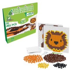 Pixel Mosaik lejon och hund, Plantbaserad, Biobuddi