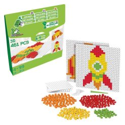 Pixel Mosaik fisk och raket, Plantbaserad, Biobuddi