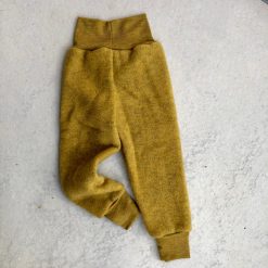 Byxa ullfleece – 100% ekologisk merinoull, Saffran , Engel