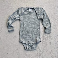 Body ullsilke Grå GOTS-certifierad, Engel