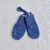 Babyvantar ullfleece – 100% ekologisk merinoull Blå, Engel