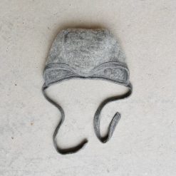 Babymössa ullfleece – 100% ekologisk merinoull Grå, Engel